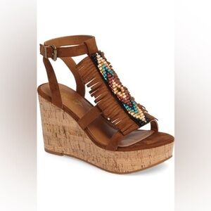 Ariat Women's Unbridled Lolita Sandal Size 8 Fringe Western Southwestern